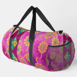 De Sport MOTIF rose violet ORIENTAL - Sac double