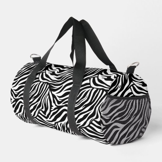 De Sport Petite sac double Zebra Imprimer (Coin droit)