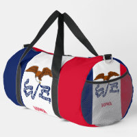 Print Cut Sac à coudre avec drapeau Iowa, USA
