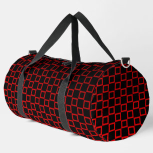 De Sport Print Cut Sac à coudre noir et rouge design modern