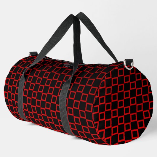 De Sport Print Cut Sac à coudre noir et rouge design modern (Coin gauche)
