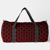 De Sport Print Cut Sac à coudre noir et rouge design modern (Recto)
