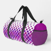 De Sport Purple Magenta Diamonds Design Duffel Sac (Coin droit)