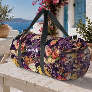 De Sport Sac à bandoulière élégant imprimé floral jaune vio