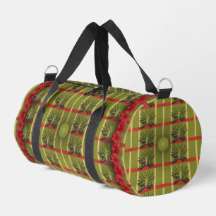 De Sport Sac à coudre à rayures vertes, Tissu Tufté