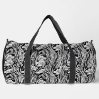 Sac à double floral en ligne monochromatique