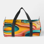 De Sport Sac à duffel orange cool avec texte modifiable (Verso)