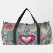 De Sport Sac Abstrait à double coeur rose (Verso)