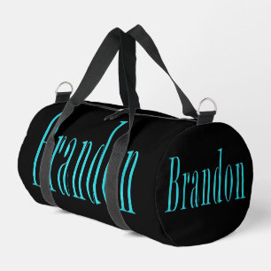 De Sport Sac Aqua Blue Conçu Brandon Nom, Impression Coutur