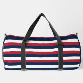 De Sport Sac double à rayures rouge, blanc et bleu (Verso)