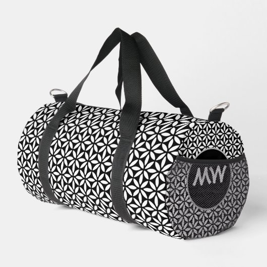 De Sport Sac double en noir et blanc chic (Coin droit)