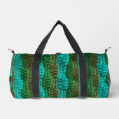 De Sport Sac Duffel - Motif Wave en Verts (Recto)