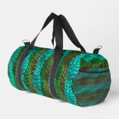 De Sport Sac Duffel - Motif Wave en Verts (Coin droit)