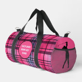 De Sport Sac "Hor Rose" Plaid Duffel (Coin droit)