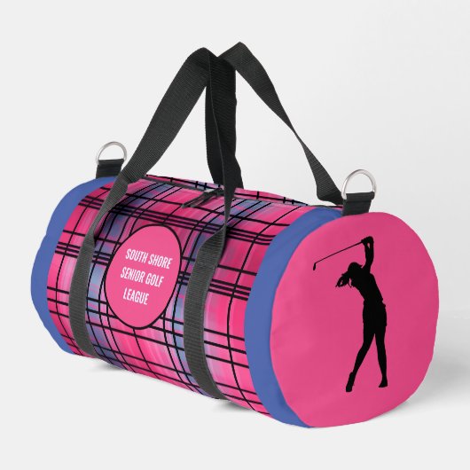 De Sport Sac "Hor Rose" Plaid Duffel (Coin gauche)