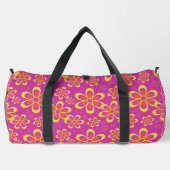 De Sport Super Magenta Floral Pattern Grand sac à double (Verso)