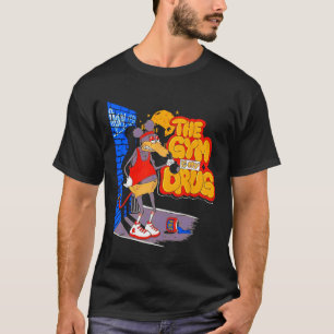 De sportschool is mijn medicijn grappig gewichthef t-shirt