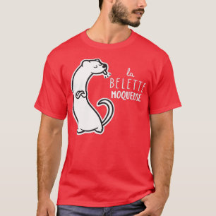 De spottende wezel t-shirt