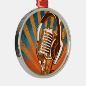 De spraakmicrofoon metalen ornament (Rechts)