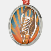 De spraakmicrofoon metalen ornament (Links)