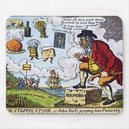 De springstang, John Bull... Muismat (Voorkant)