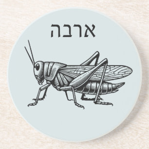 De sprinkhanenplaag voor Seder Zandsteen Onderzetter