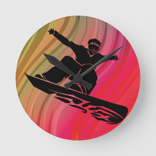 De Sprong van Snowboard Ronde Klok (Voorkant)