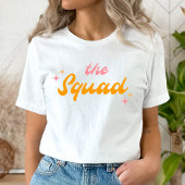 De Squad Groovy Roze & Sinaasappel T-shirt
