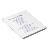 De St Francis Prayer Notitieblok (Schuin)