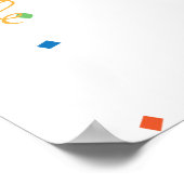 De staart op de Zebra Poster (Hoek)