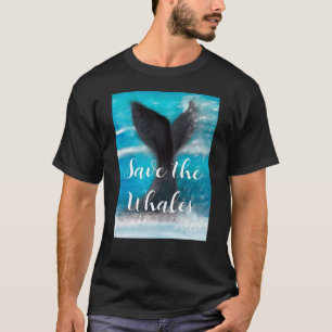De staart van een walvis - Save the Whales T-shirt