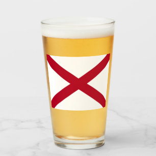 De staat Alabama vlag Glas