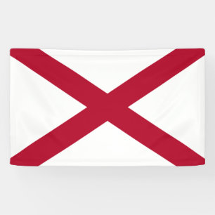 De staat Alabama vlag Spandoek