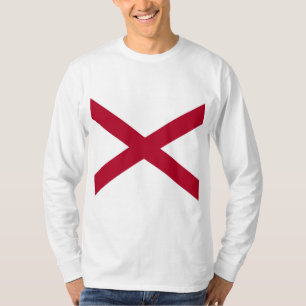De staat Alabama vlag T-shirt