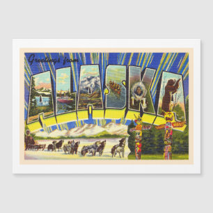 De staat Alaska AK  groot Briefkaart