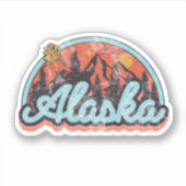 De staat Alaska Sticker (Voorkant)