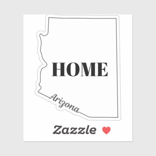 De staat Arizona Sticker (Vel)
