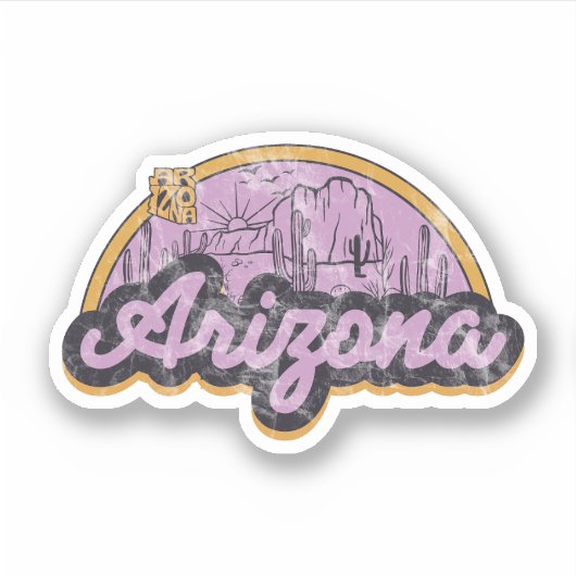 De staat Arizona Sticker (Voorkant)
