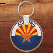 de staat Arizona-vlaggenzegel Sleutelhanger (Voorkant)