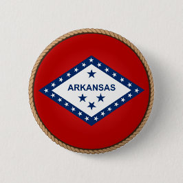 De staat Arkansas Flag Seal Button
