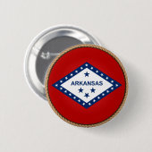 De staat Arkansas Flag Seal Button (Voorkant /achterkant)
