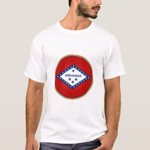 De staat Arkansas Flag Seal T-Shirt