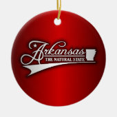 De staat Arkansas Keramisch Ornament (Voorkant)