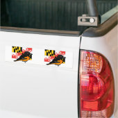 De staat Birdorable van Maryland: Baltimore Oriole Bumpersticker (Op Truck)