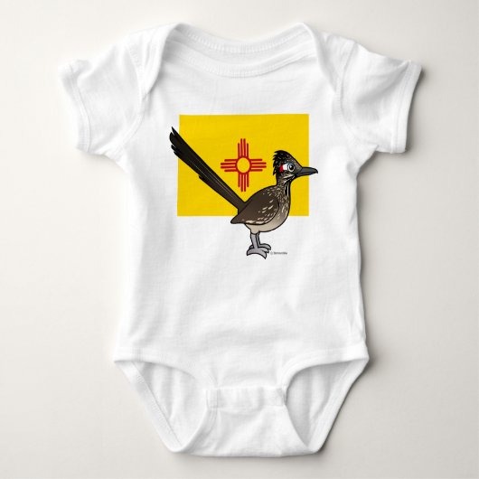 De staat Birdorable van New Mexico: Roadrunner Romper (Voorkant)
