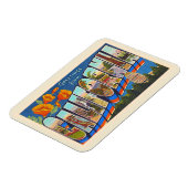 De staat Californië groot Briefkaart van de Brief Magneet (Linkerzijde)