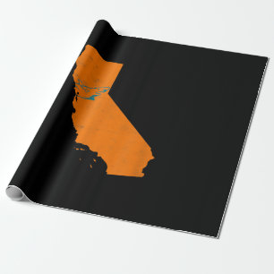De staat Calinia met haaienzwemmen nabij San Jose Cadeaupapier