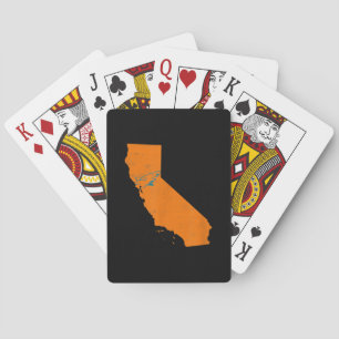 De staat Calinia met haaienzwemmen nabij San Jose Pokerkaarten