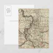 De staat Colorado Briefkaart (Voorkant / Achterkant)