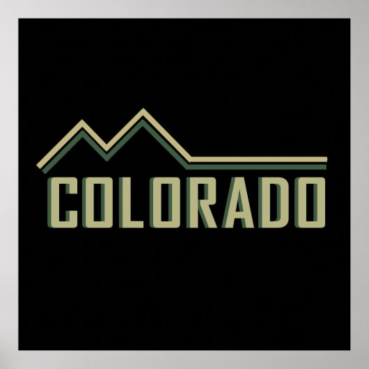 de staat colorado rocky berts poster (Voorkant)